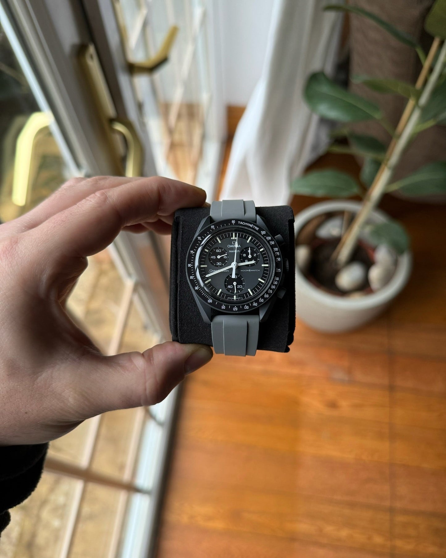 Rubber strap for Omega X Swatch watch