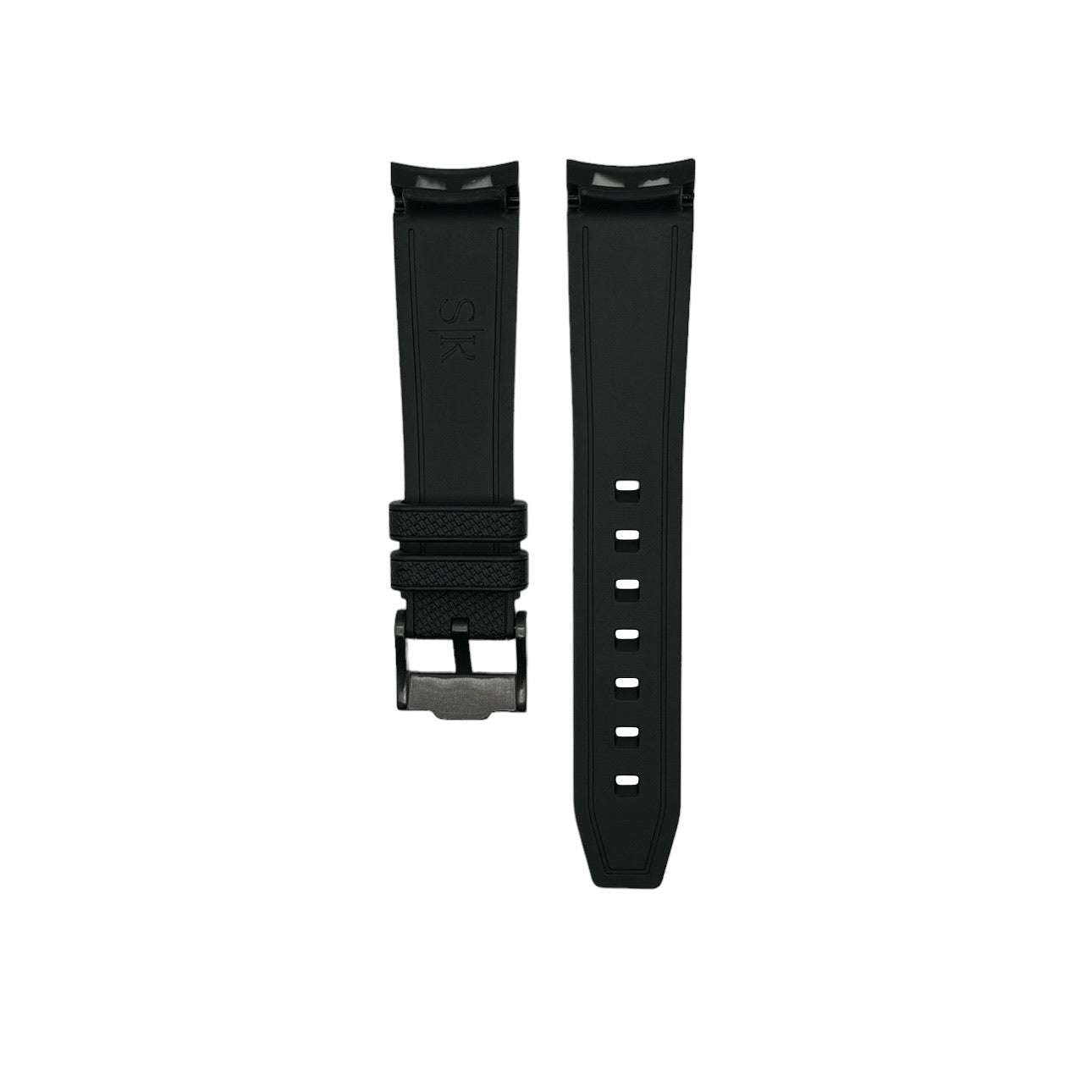 Woven rubber strap for Swatch X Omega watch