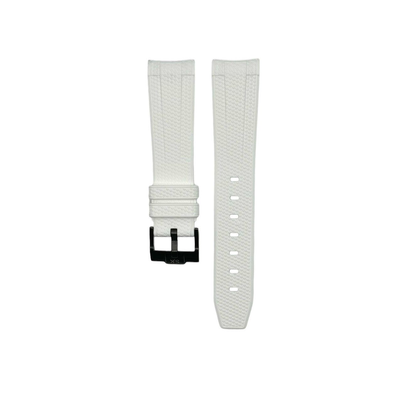 Woven rubber strap for Swatch X Omega watch