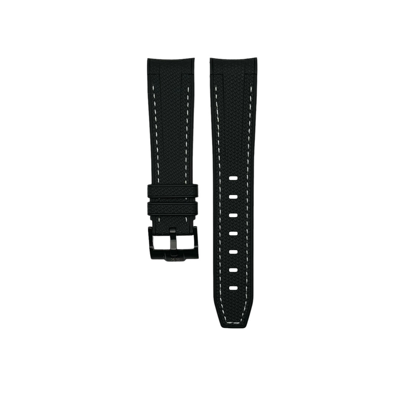 STITCHED WOVEN RUBBER STRAP