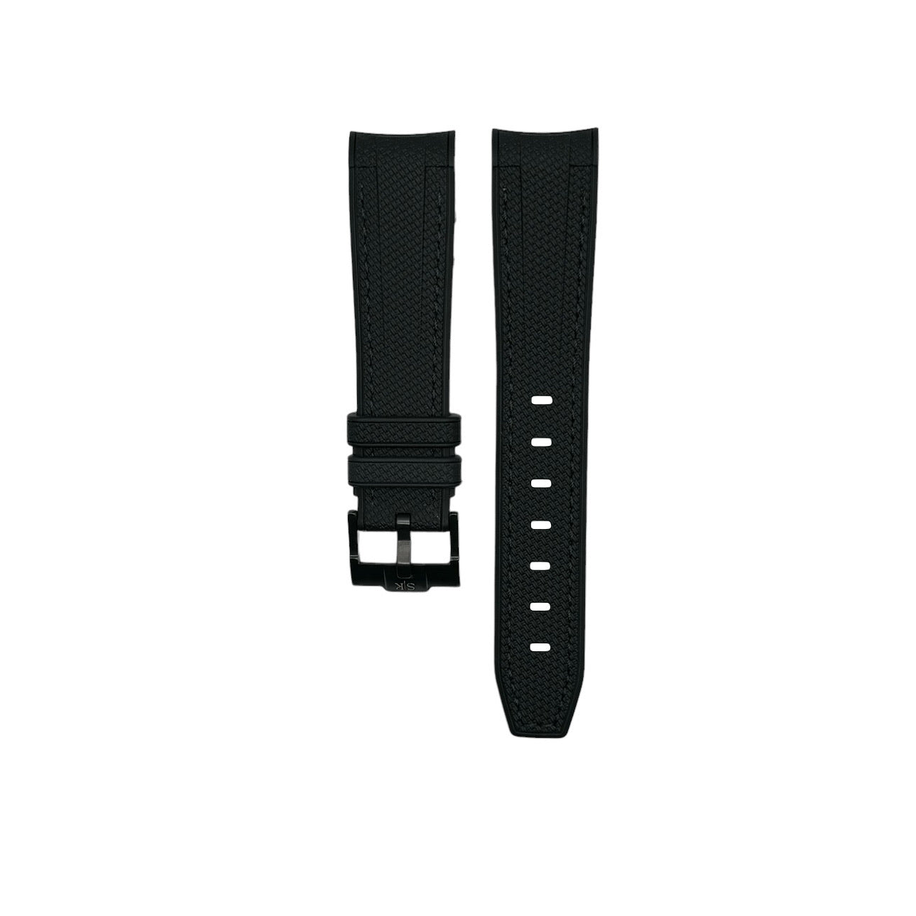 STITCHED WOVEN RUBBER STRAP