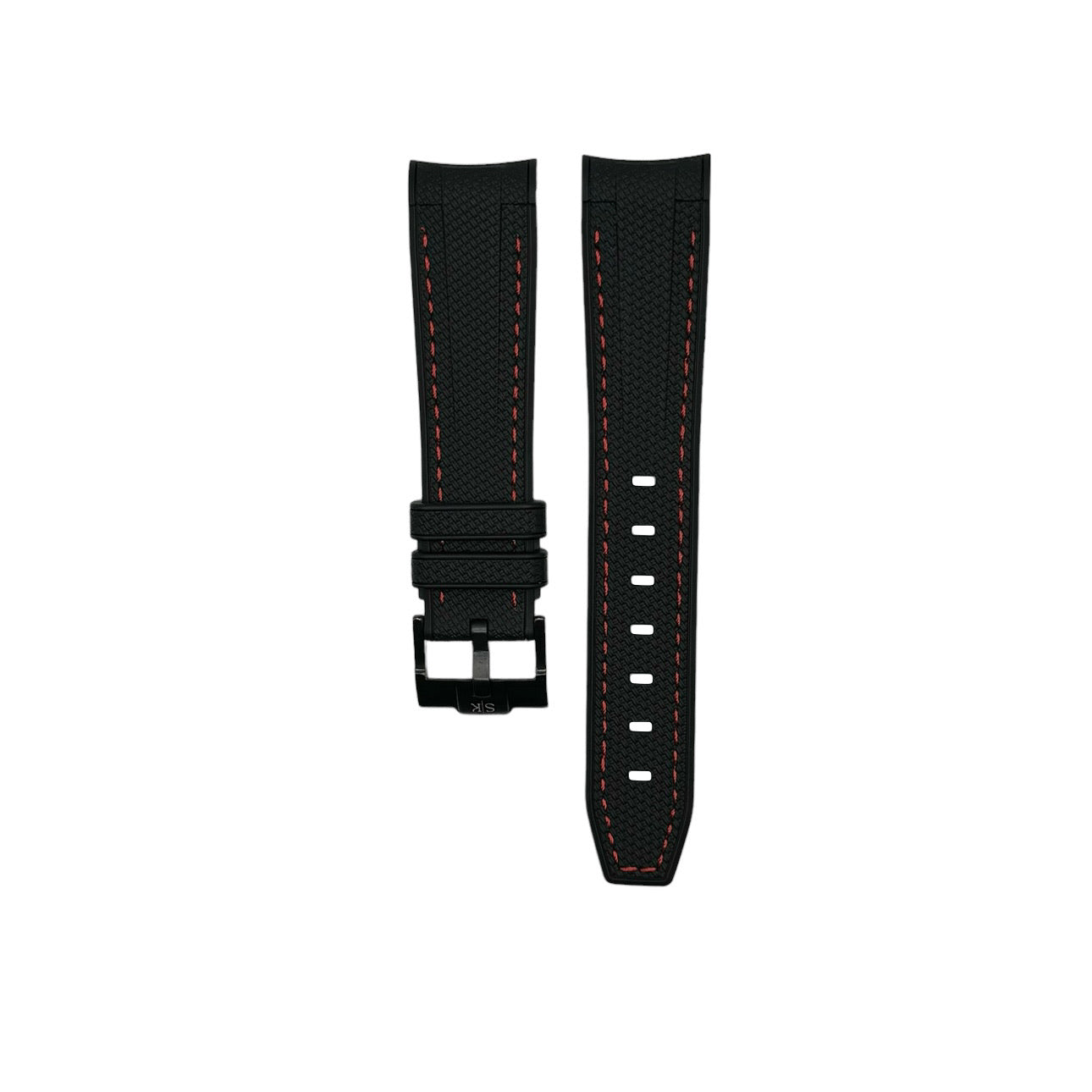 STITCHED WOVEN RUBBER STRAP