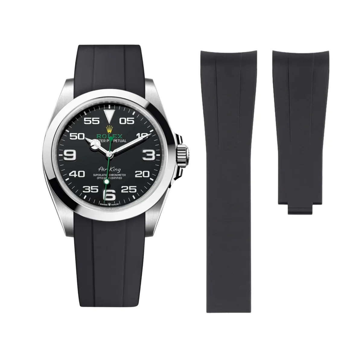 Rubber Strap for Rolex Air King