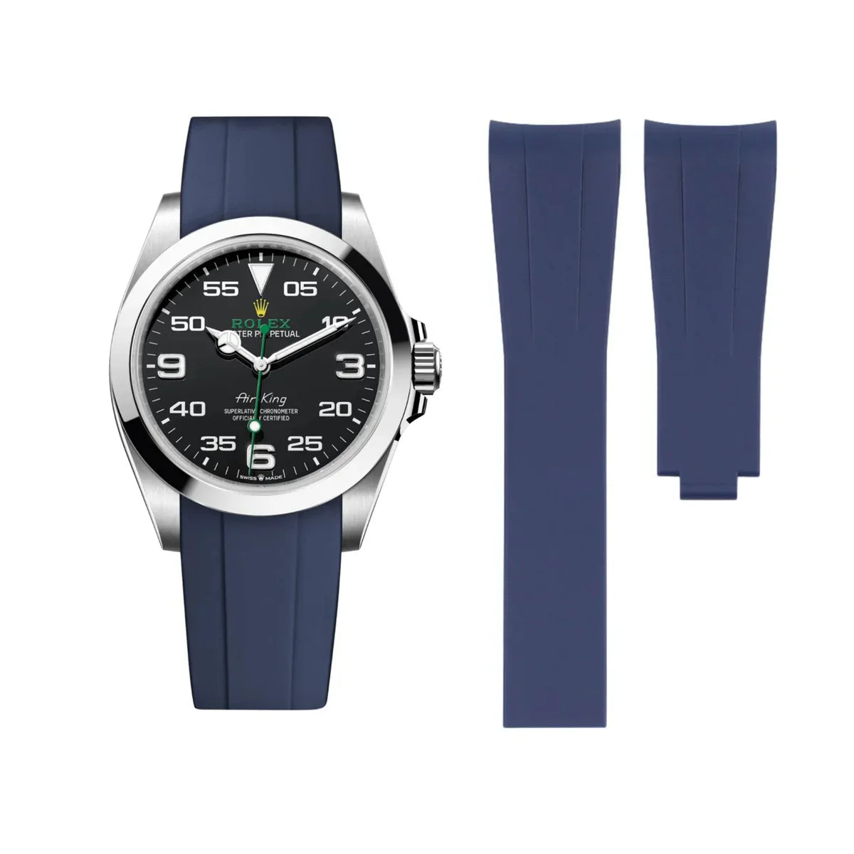 Rubber Strap for Rolex Air King