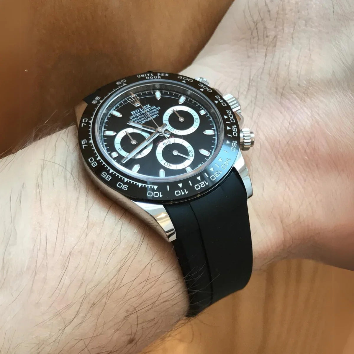 RUBBER STRAP for ROLEX DAYTONA - DEPLOYANT