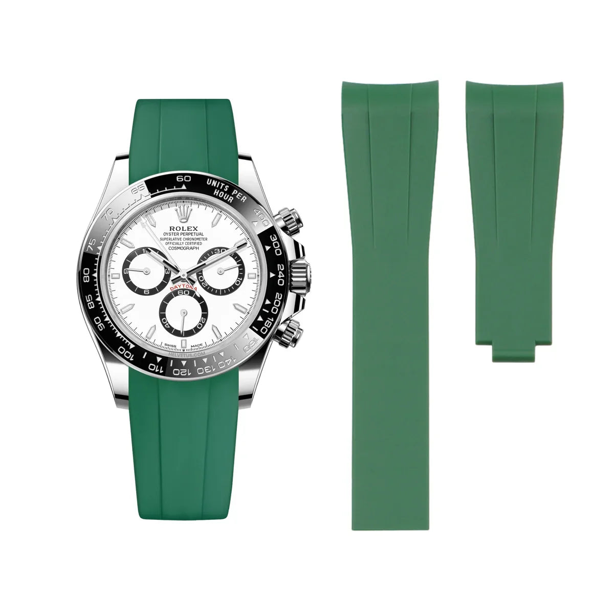 RUBBER STRAP for ROLEX DAYTONA - DEPLOYANT