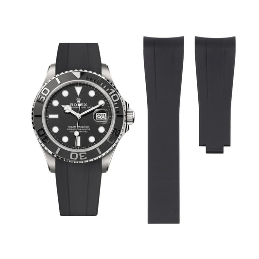 RUBBER STRAP for ROLEX YACHTMASTER - DEPLOYANT