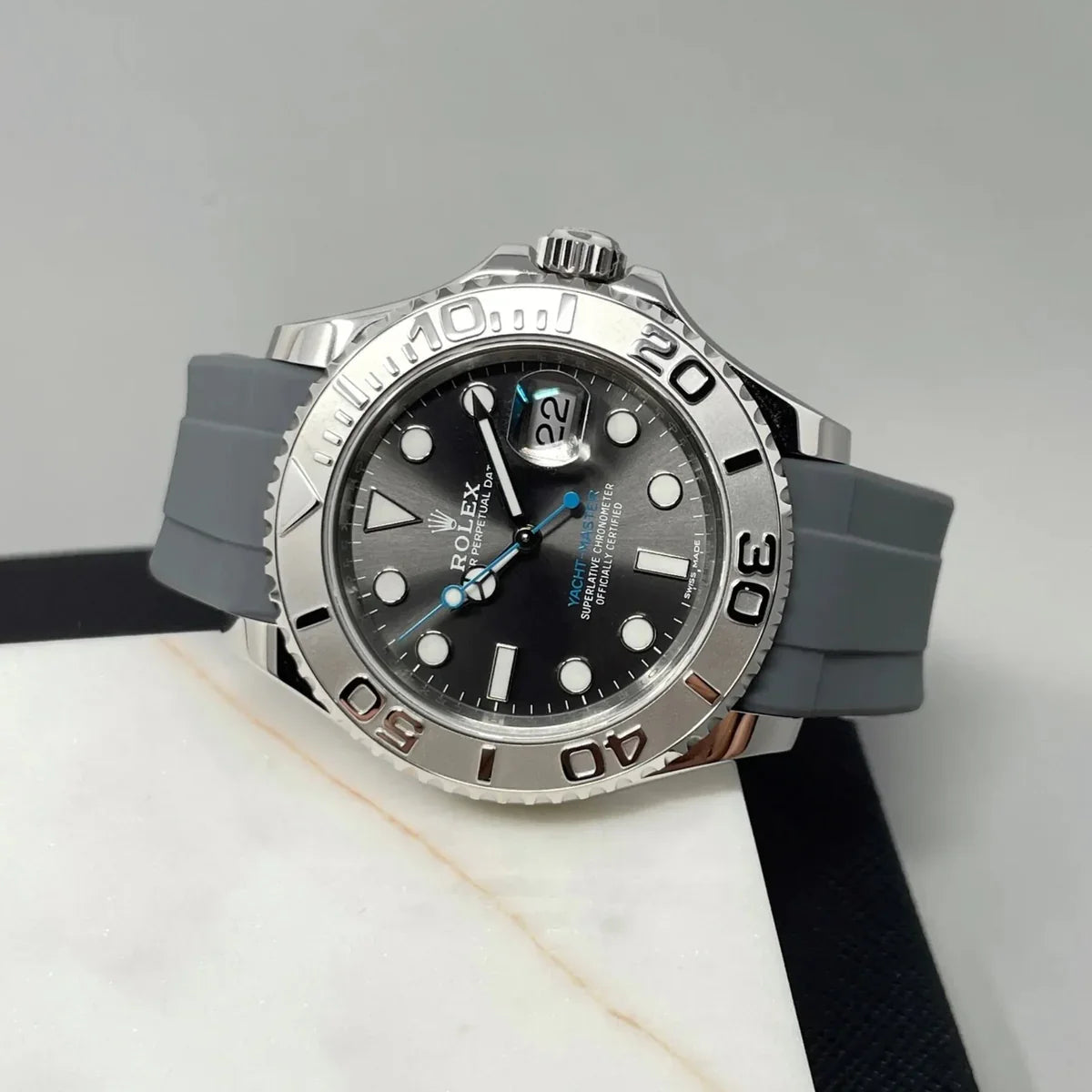 RUBBER STRAP for ROLEX YACHTMASTER - DEPLOYANT