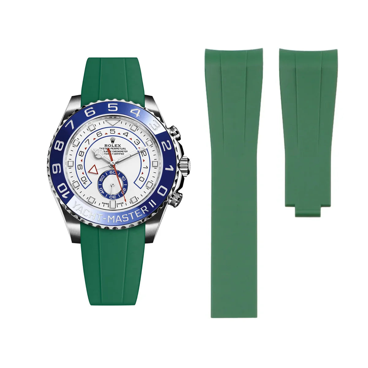 RUBBER STRAP for ROLEX YACHTMASTER 2 - DEPLOYANT