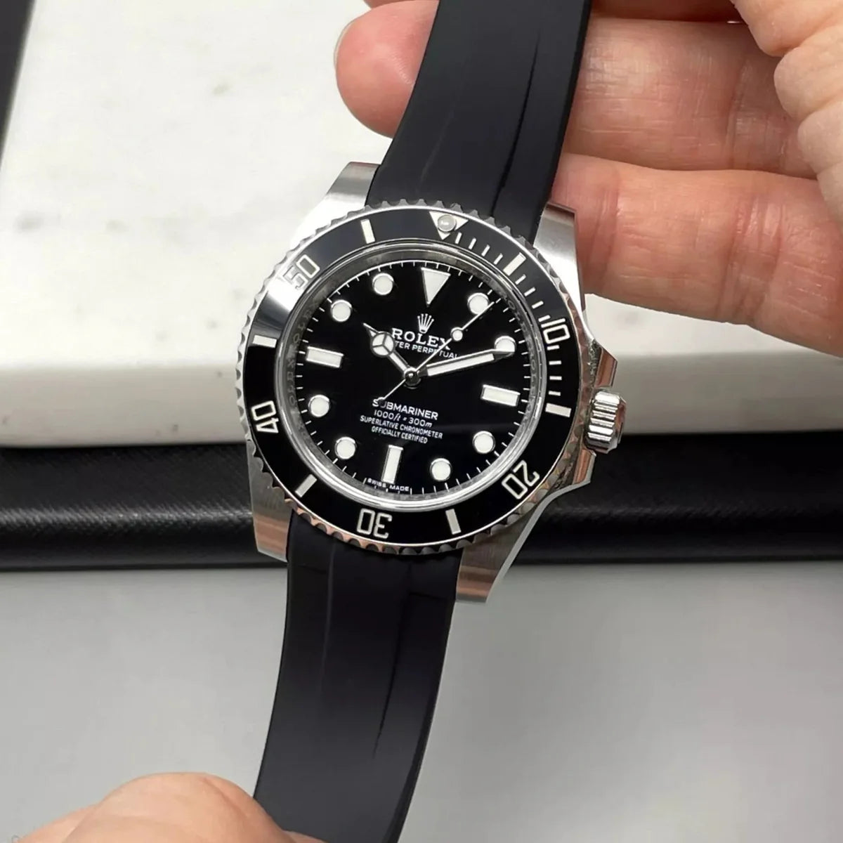 RUBBER STRAP for ROLEX SUBMARINER - BUCKLE