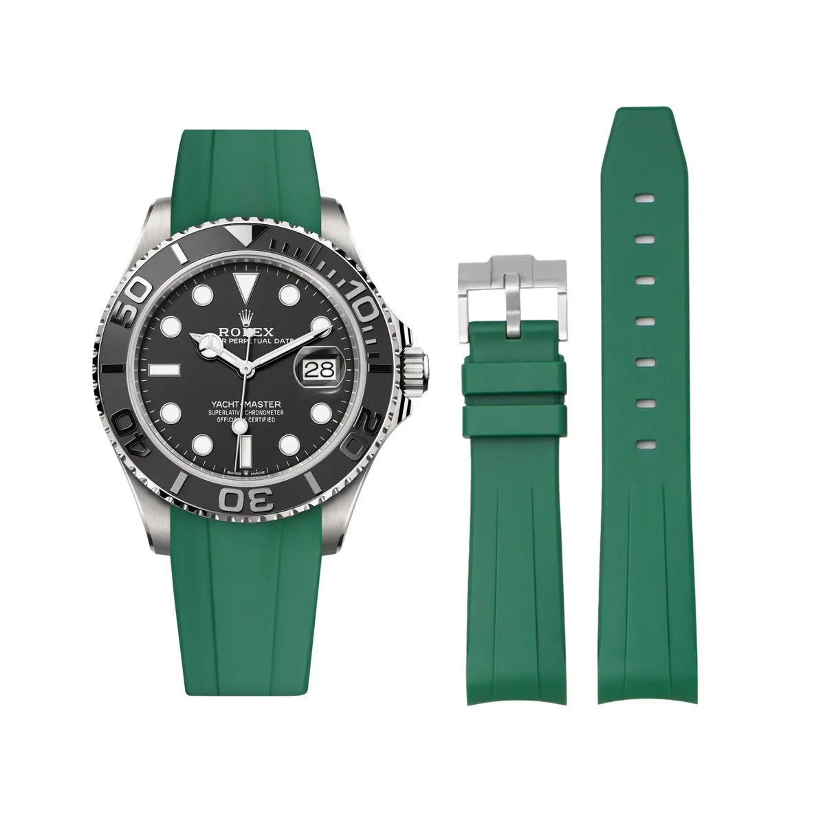 RUBBER STRAP for ROLEX YACHTMASTER - BUCKLE