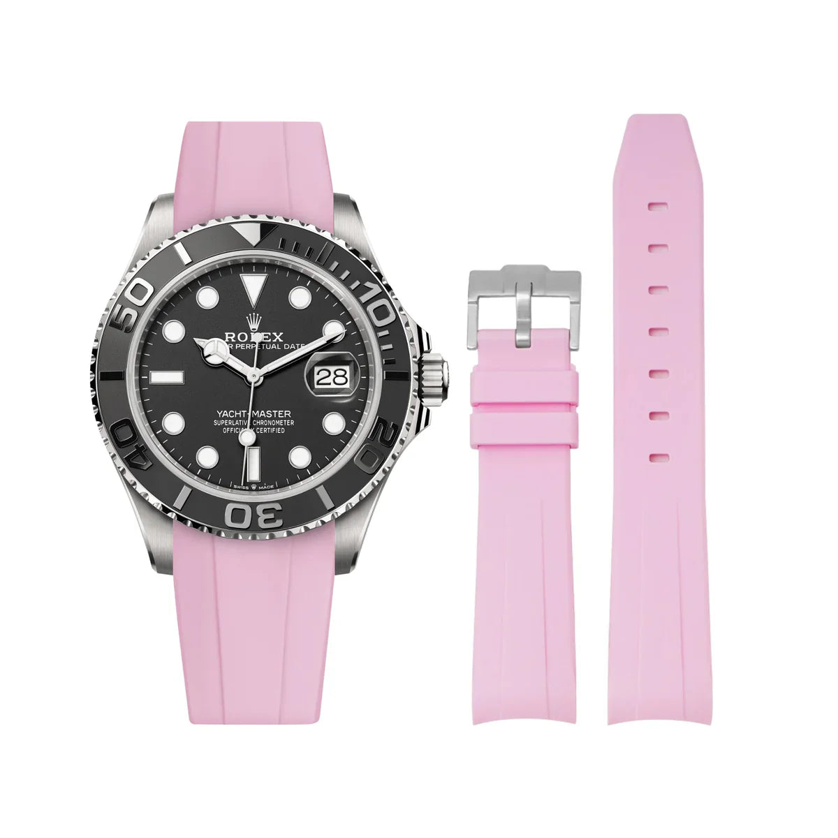 RUBBER STRAP for ROLEX YACHTMASTER - BUCKLE